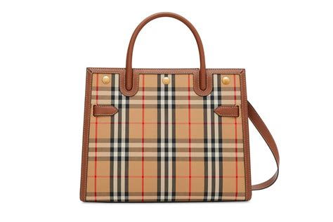 burberry checkered red tote|burberry tote on succession.